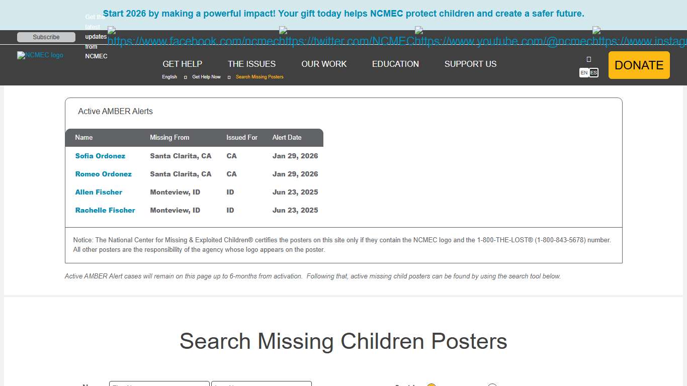 Search Missing Posters
